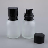 Max 2x Empty Glass Makeup Container Lotion Cream Jar Pump Bottle Case for Travel 50ML