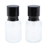 Max 2x Empty Glass Makeup Container Lotion Cream Jar Pump Bottle Case for Travel 50ML