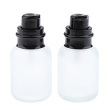 Max 2x Empty Glass Makeup Container Lotion Cream Jar Pump Bottle Case for Travel 50ML
