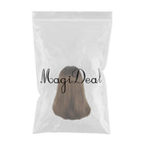 Max Brown Long Straight Wigs w/ Bangs for Women Ladies Synthetic Full Hair Wig 16 inch