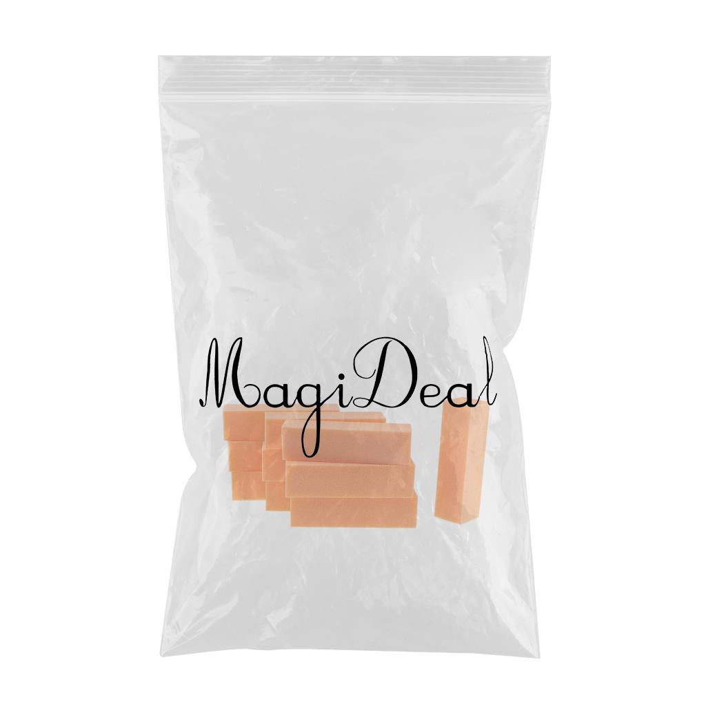 10Pcs Nail Art Buffer Files Block Manicure Buffing Sanding Polish Orange