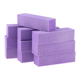 Max 10Pcs Nail Art Buffer Files Block Manicure Buffing Sanding Polish Purple