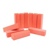 Max 10Pcs Nail Art Buffer Files Block Manicure Buffing Sanding Polish Orange Red