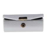 Max Leather Lipstick Case Holder Storage Box mirror Purse Pocket Silver