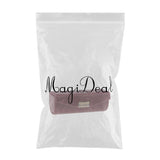 Max Leather Lipstick Case Holder Storage Box mirror Purse Pocket Wine Red