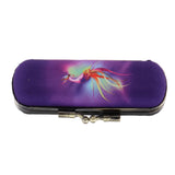Maxbell Purple Lip Gloss Holder Lipstick Storage Case with Mirror for Purse Clip