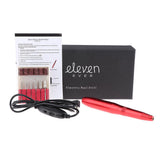 Maxbell 6pcs Electric Nail Drill Bits and Nail Art File Pen Machine Kits Red