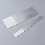 Maxbell 5Pcs Stainless Steel Emery Nail Files Double Sided Buffer Manicure Tools Kit