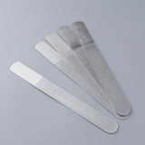 Maxbell 5Pcs Stainless Steel Emery Nail Files Double Sided Buffer Manicure Tools Kit