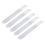 Maxbell 5Pcs Stainless Steel Emery Nail Files Double Sided Buffer Manicure Tools Kit