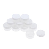Maxbell 10Pcs Empty Round Makeup Jar Pot Powder Travel Cream Cosmetic Container 10g