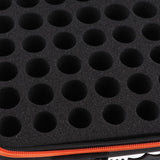 Max Maxb 60 Slots EVA Case Bag for Cosmetic Bottles - 5ml,10ml,15ml  Orange Stripe