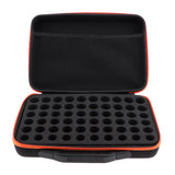 Max Maxb 60 Slots EVA Case Bag for Cosmetic Bottles - 5ml,10ml,15ml  Orange Stripe