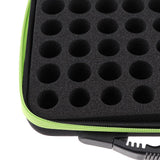 Max Maxb 60 Slots EVA Case Bag for Cosmetic Bottles - 5ml,10ml,15ml  Green Stripe