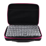 Max Maxb 60 Grids 10ml Mini Empty Nail Powder Eye Shadow Grafts Bottles Storage Case Rose Red
