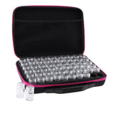 Max Maxb 60 Grids 10ml Mini Empty Nail Powder Eye Shadow Grafts Bottles Storage Case Rose Red