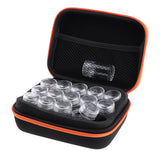 Max Maxb Essential Oil Storage Bag Travel Case Holder Organizer+15Pcs Bottle Orange