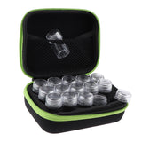 Max Maxb Essential Oil Storage Bag Travel Case Holder Organizer+15Pcs Bottle Green
