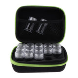 Max Maxb Essential Oil Storage Bag Travel Case Holder Organizer+15Pcs Bottle Green