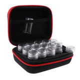 Max Maxb Essential Oil Storage Bag Travel Case Holder Organizer+15Pcs Bottle Red