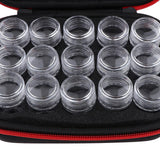 Max Maxb Essential Oil Storage Bag Travel Case Holder Organizer+15Pcs Bottle Red