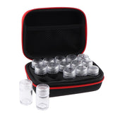Max Maxb Essential Oil Storage Bag Travel Case Holder Organizer+15Pcs Bottle Red
