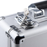 Max Maxb Aluminium Hairdressing Salon Box Lock Hair Stylists Tools Carry Case Silver