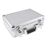 Max Maxb Aluminium Hairdressing Salon Box Lock Hair Stylists Tools Carry Case Silver