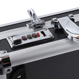 Max Maxb Aluminium Hairdressing Salon Box Lock Hair Scissors Stylists Tool Carry Case Black