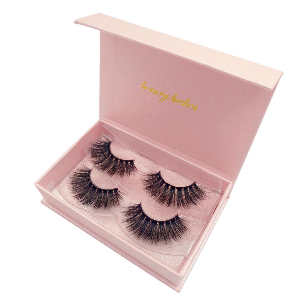 Maxbell 2 Pairs Mink Long Messy Cross Thick False Eyelashes for Lashes Extension 80 - Aladdin Shoppers
