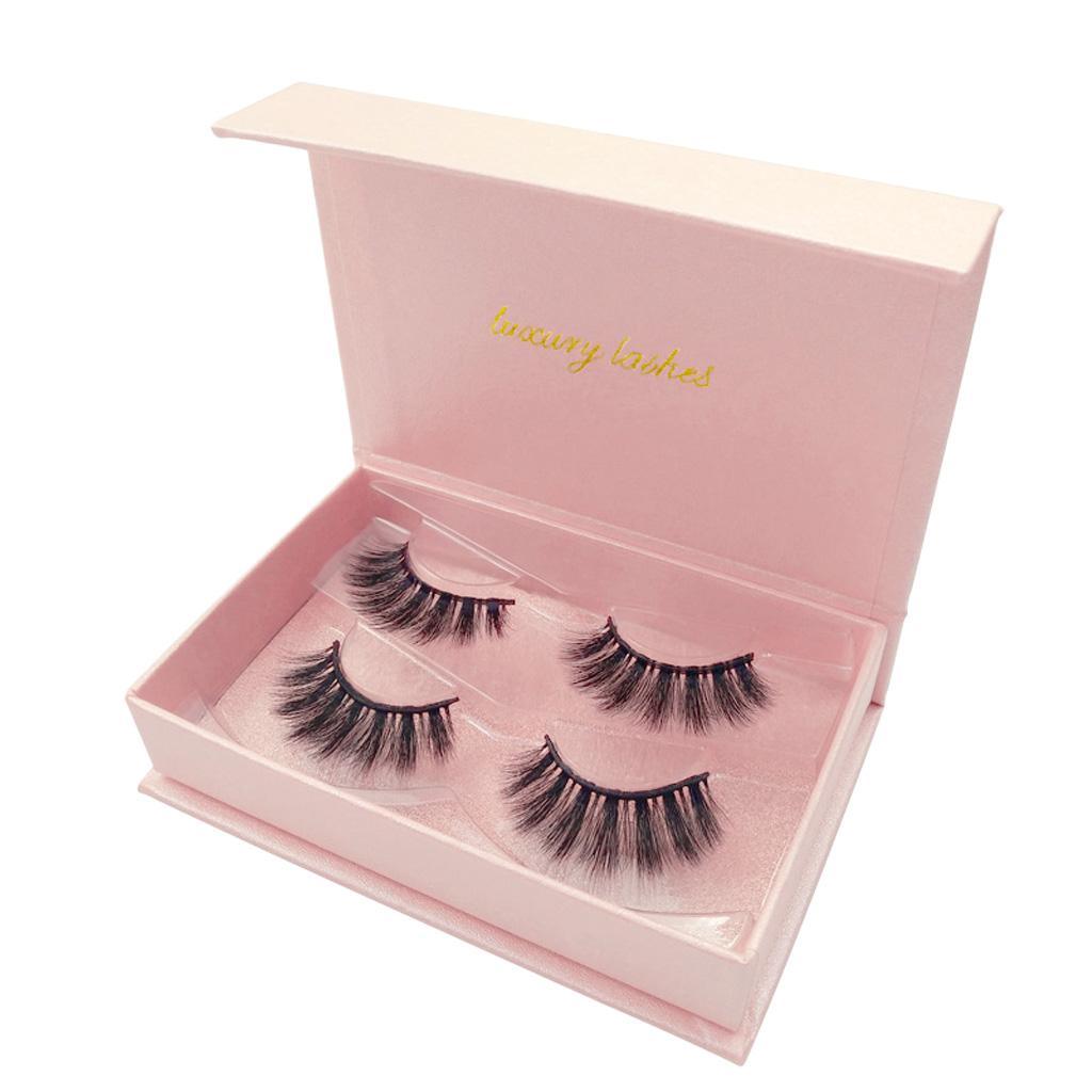Maxbell 2 Pairs Mink Long Messy Cross Thick False Eyelashes for Lashes Extension 81 - Aladdin Shoppers