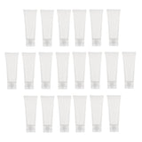 Max Maxb 20PCS 50ml Empty Plastic Tubes Bottles for Body Lotion Cream Shampoo Smooth