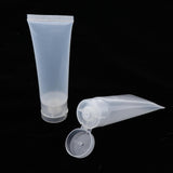 Max Maxb 20PCS 50ml Empty Plastic Tubes Bottles for Body Lotion Cream Shampoo Smooth
