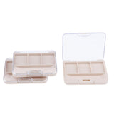 Max Maxb 3x 3 Slots Empty Makeup Palette Powder Eyeshadow Blush Lip Gloss DIY Case