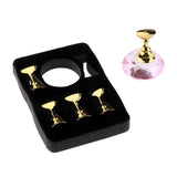 Maxbell 5pcs Nail Tip Holder Stand & Display Base for Practice Pink Crystal Base