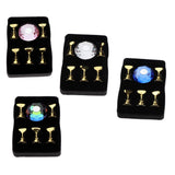 Maxbell 5pcs Nail Tip Holder Stand & Display Base for Practice Pink Crystal Base