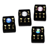 Maxbell 5pcs Nail Tip Holder Stand & Display Base for Practice Pink Crystal Base