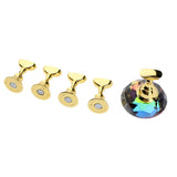 Maxbell 5pcs Nail Tip Holder Stand & Display Base for Practice Colorful Crystal Base