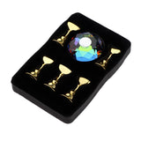 Maxbell 5pcs Nail Tip Holder Stand & Display Base for Practice Colorful Crystal Base