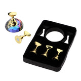 Maxbell 5pcs Nail Tip Holder Stand & Display Base for Practice Colorful Crystal Base