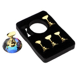 Maxbell 5pcs Nail Tip Holder Stand & Display Base for Practice Colorful Crystal Base