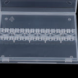 Maxbell Nail Art Drill Bit Holder Stand Polishing Cuticle Drill Bit Organizer Clear