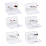 Maxbell 10pcs/set Professional Nail Tips Grinding Heads Nail Art Drill Bits Tool A