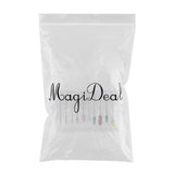 Maxbell 10pcs/set Professional Nail Tips Grinding Heads Nail Art Drill Bits Tool A