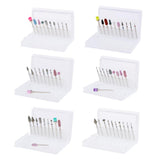 Maxbell 10pcs/set Professional Nail Tips Grinding Heads Nail Art Drill Bits Tool A
