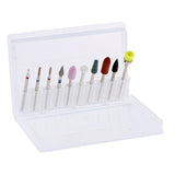 Maxbell 10pcs/set Professional Nail Tips Grinding Heads Nail Art Drill Bits Tool A