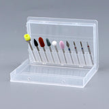 Maxbell 10pcs/set Professional Nail Tips Grinding Heads Nail Art Drill Bits Tool A