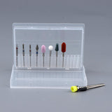 Maxbell 10pcs/set Professional Nail Tips Grinding Heads Nail Art Drill Bits Tool A