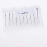 Maxbell 10pcs/set Professional Nail Tips Grinding Heads Nail Art Drill Bits Tool E