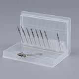 Maxbell 10pcs/set Professional Nail Tips Grinding Heads Nail Art Drill Bits Tool E